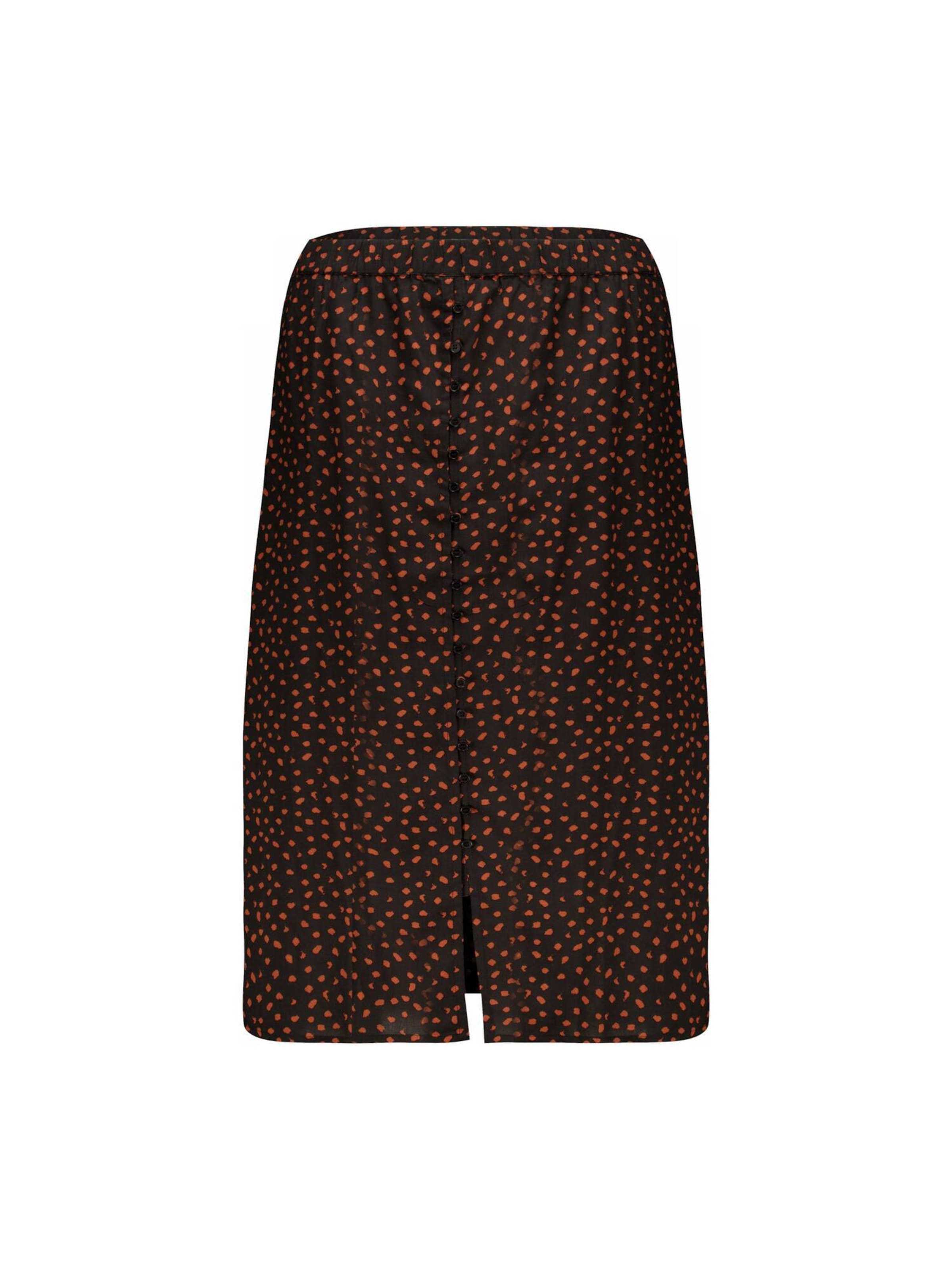 Deeluxe Rok 'Louna' in de kleur Lichtoranje / Zwart, Productweergave