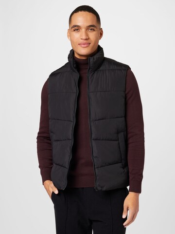 JACK & JONES Vest in Black: front