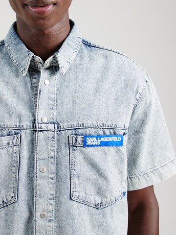 Coupe regular Chemise KARL LAGERFELD JEANS en bleu