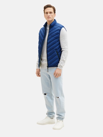 Gilet TOM TAILOR en bleu