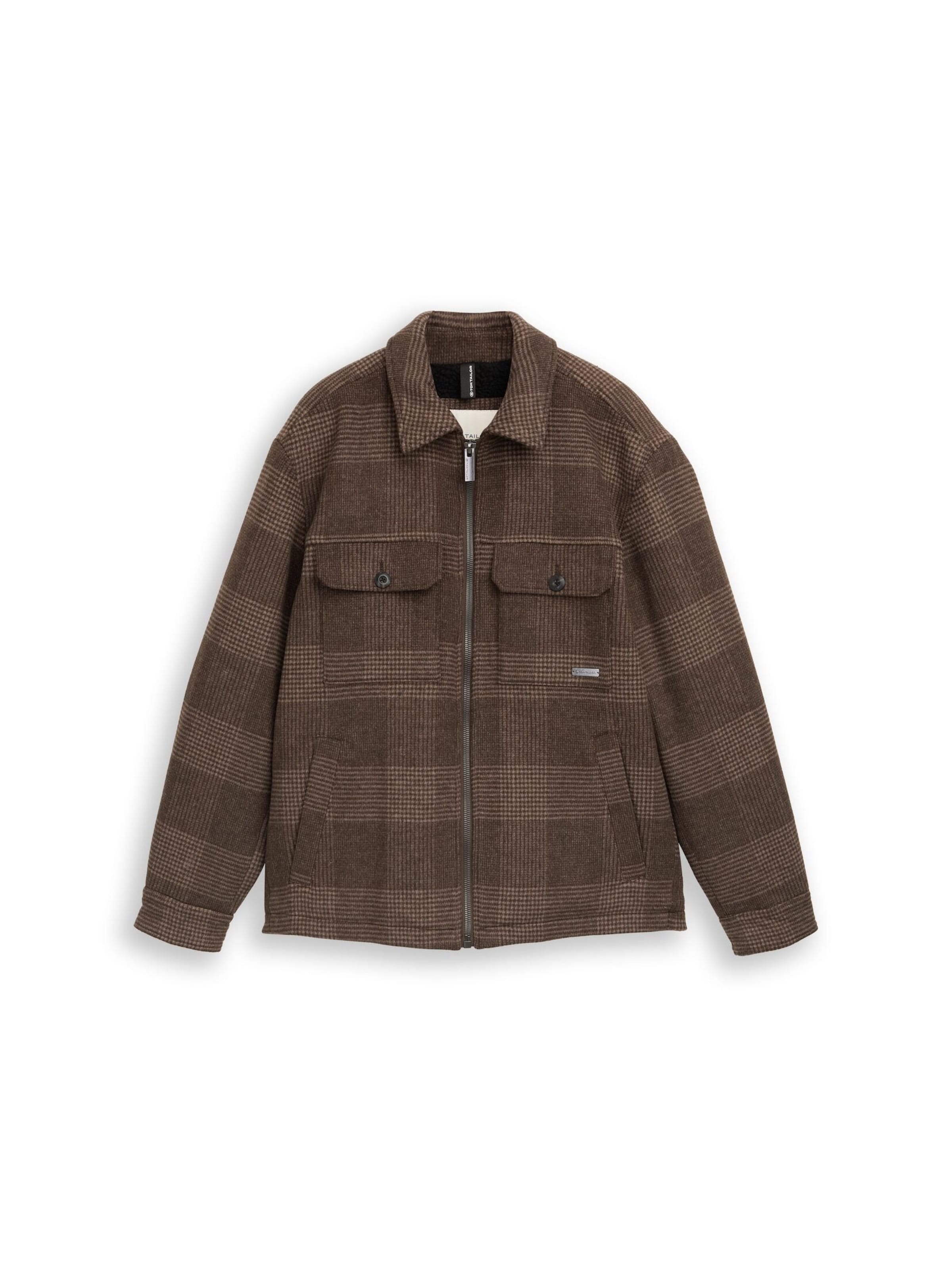 TOM TAILOR Winterjacke in Braun: Vorderseite