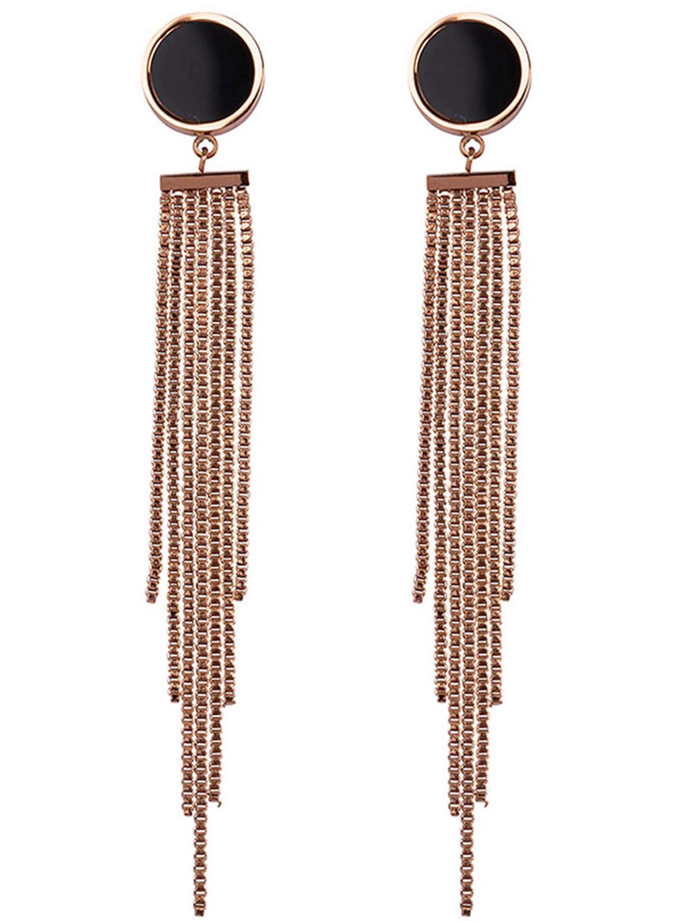 Boucles d'oreilles 'Earrings Elegant Round' Chic by Lirette en or : devant