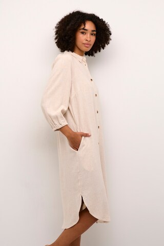 Kaffe Shirt Dress 'liny' in Beige