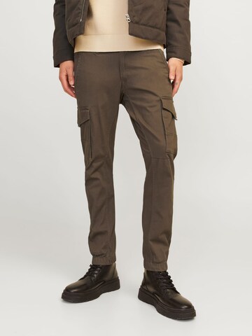 JACK & JONES Baggy Trousers 'Paul' in Green