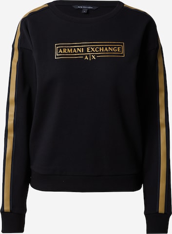 ARMANI EXCHANGE - Sudadera en negro: frente