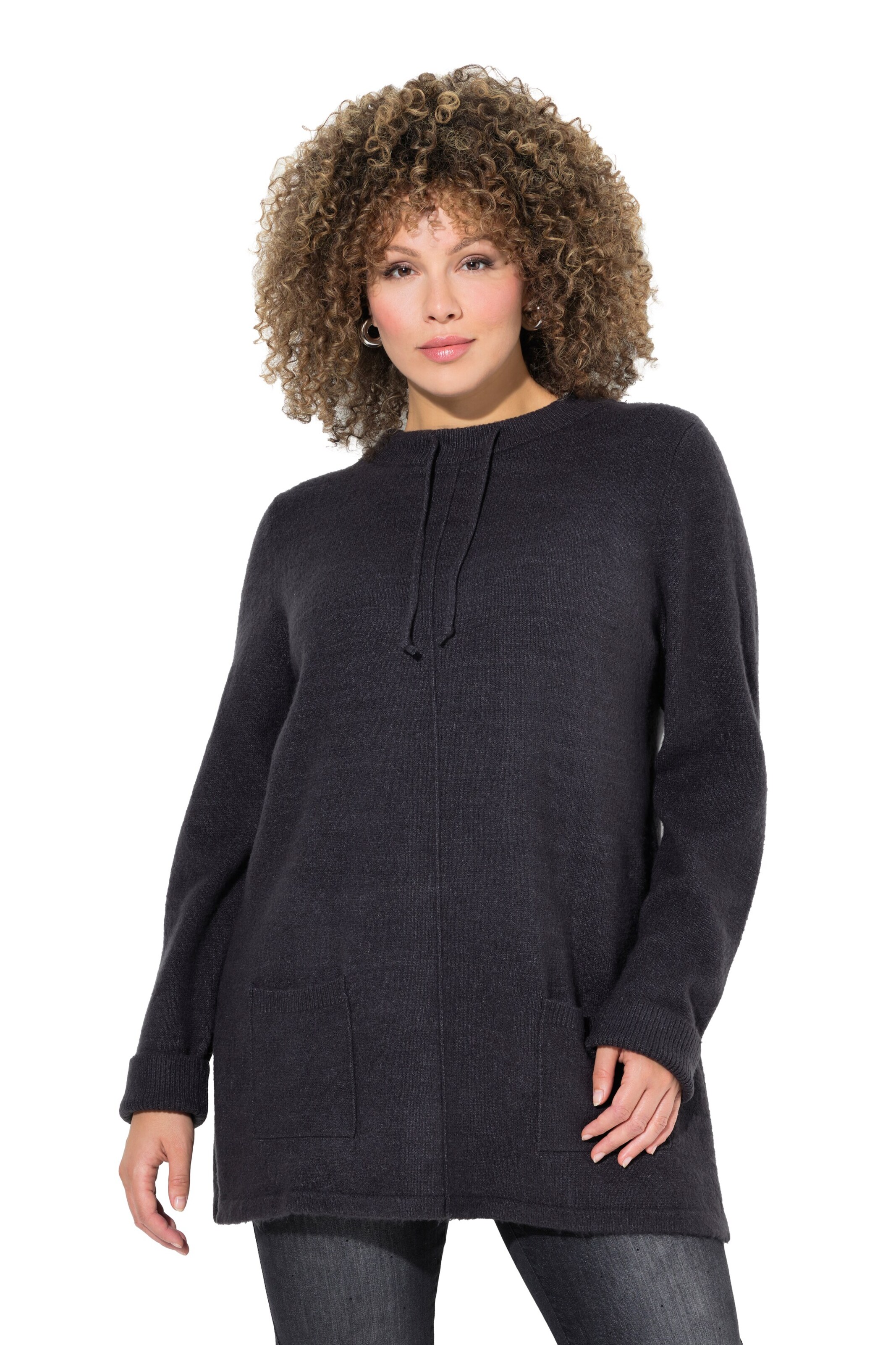 Pulover de la Ulla Popken pe gri: față