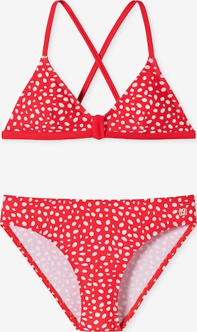 SCHIESSER Triangel Bikini ' Diver Dreams ' in Rot: predná strana