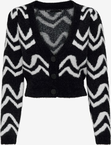 ONLY Knit Cardigan 'Piumo' in Black: front