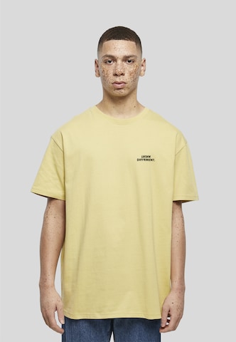 Urban Classics - Camisa 'Think' em verde: frente