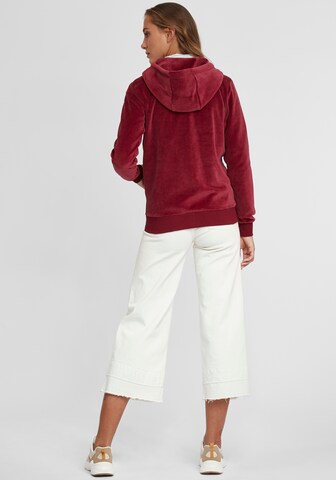 Oxmo Zip-Up Hoodie 'Nicky' in Red