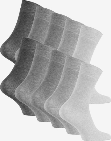 Reslad Socken 'RS6129' in Grau: Vorderseite