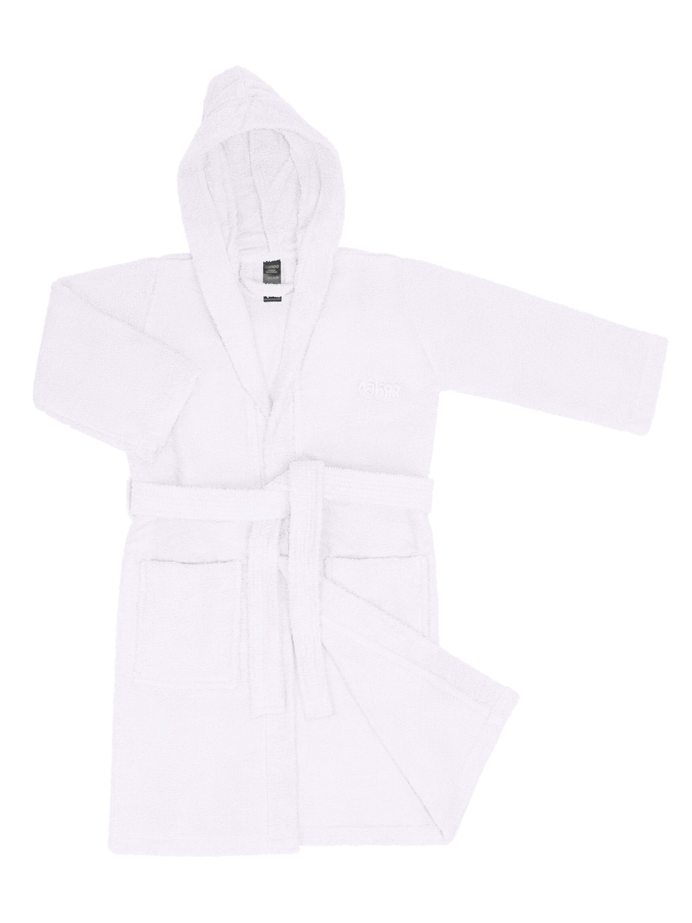 oahoo Bathrobe 'Beach & Bath' in White: front