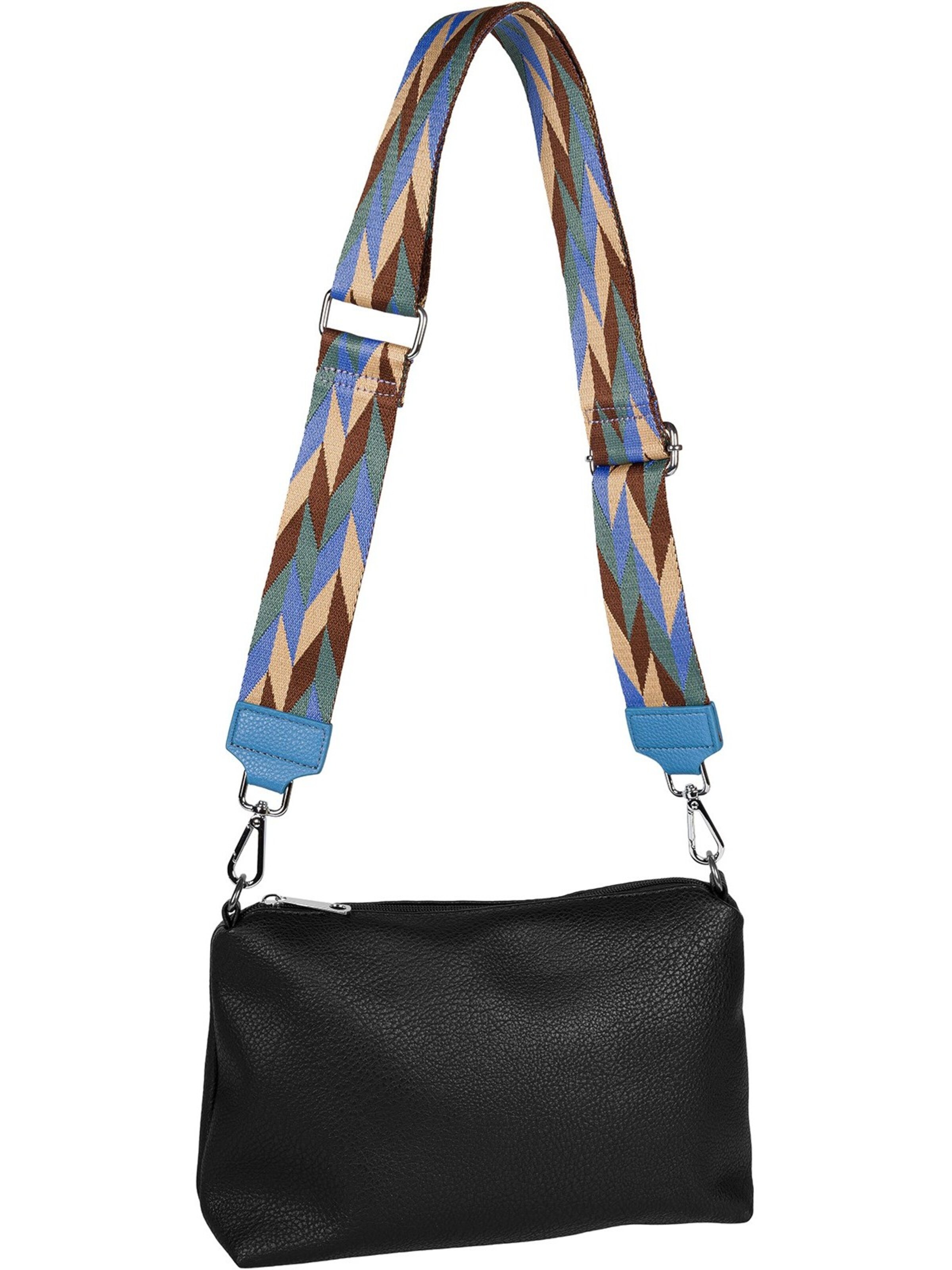 styleBREAKER Taschenzubehör 'Breiter Wechsel Taschengurt Rauten Muster'‌‌‌‌‌‌ in Blau