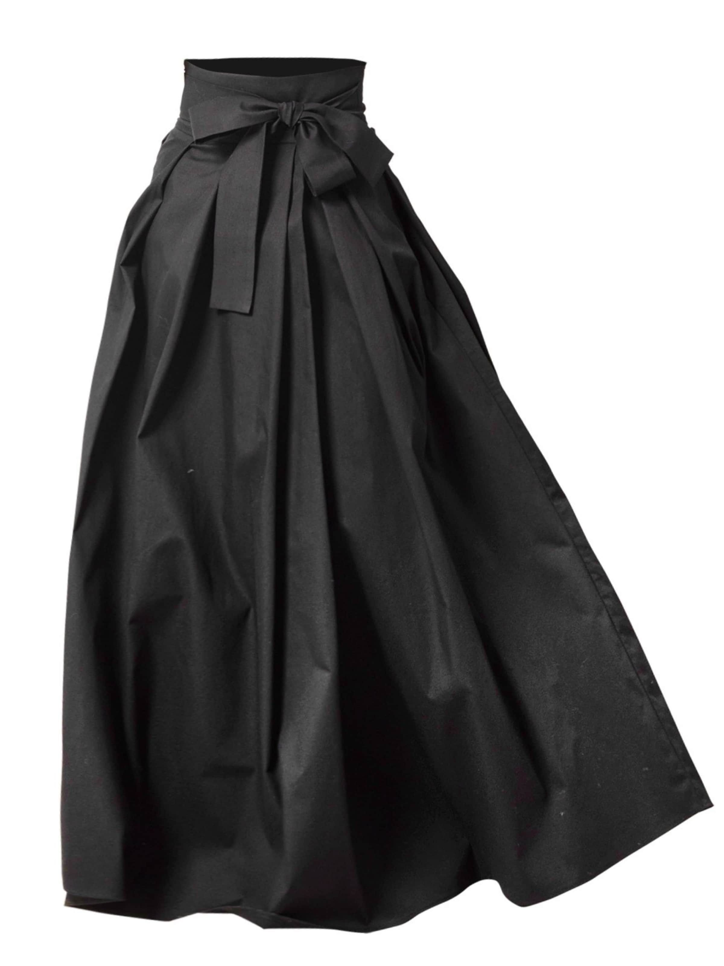 Gonna 'Peony' di Nikka Place in nero: frontale