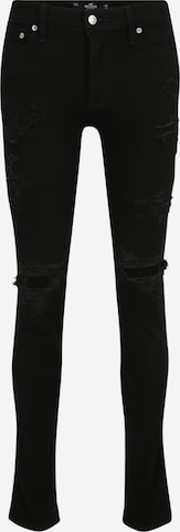 Skinny Jeans de la HOLLISTER pe negru: față