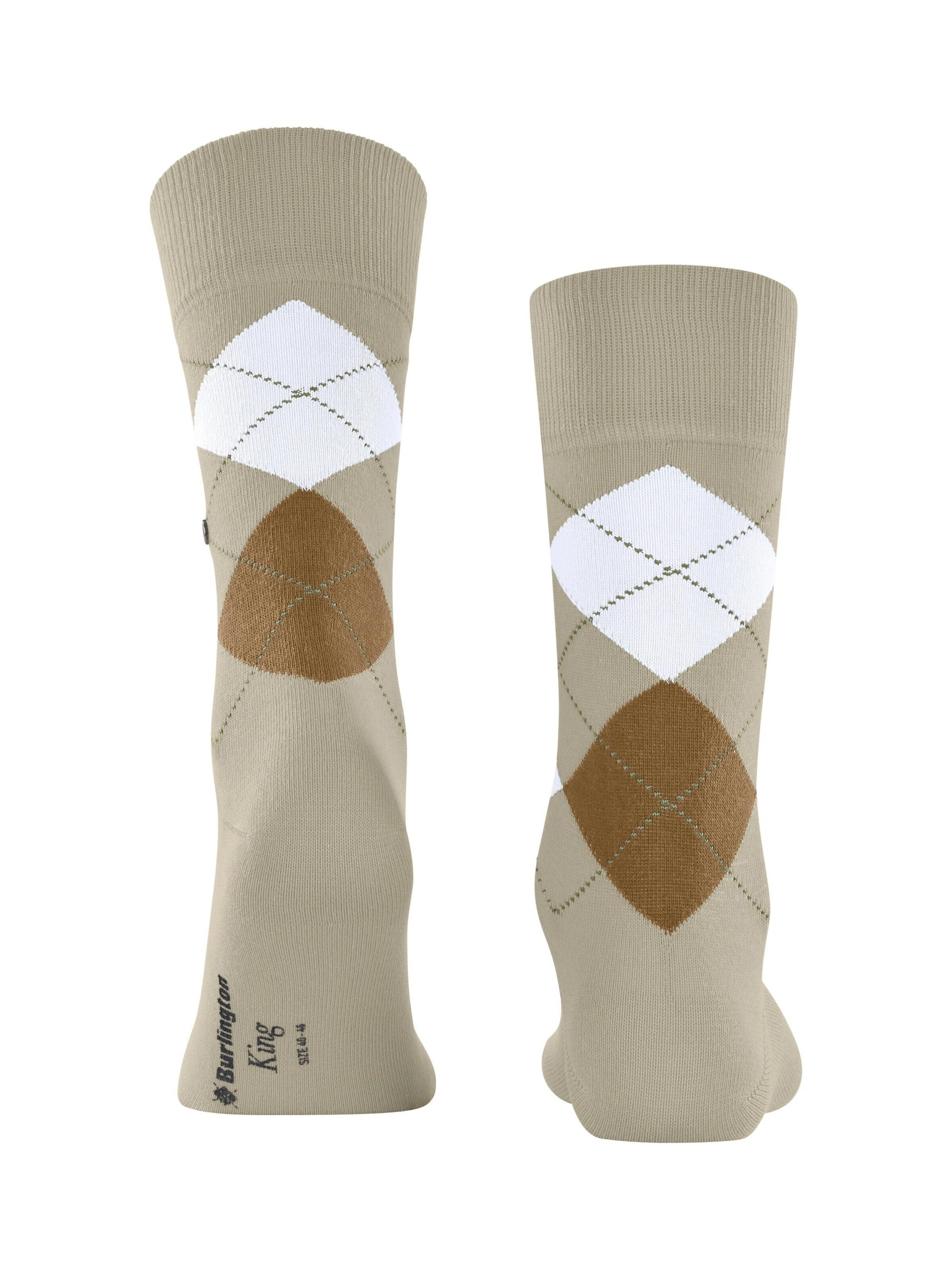 BURLINGTON Socks 'King' in Beige