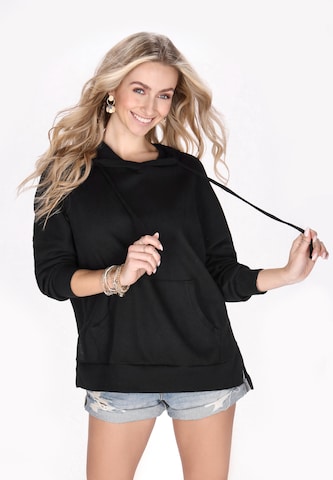 IZIA Sweatshirt in Black: front