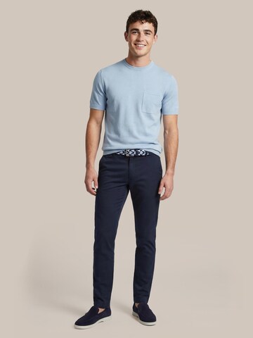 Suitable Regular Chino 'Pico' in Blauw