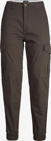 Effilé Pantalon cargo 'MARCO' JACK & JONES en vert : devant