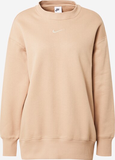 Nike Sportswear Majica | svetlo bež / bela barva, Prikaz izdelka
