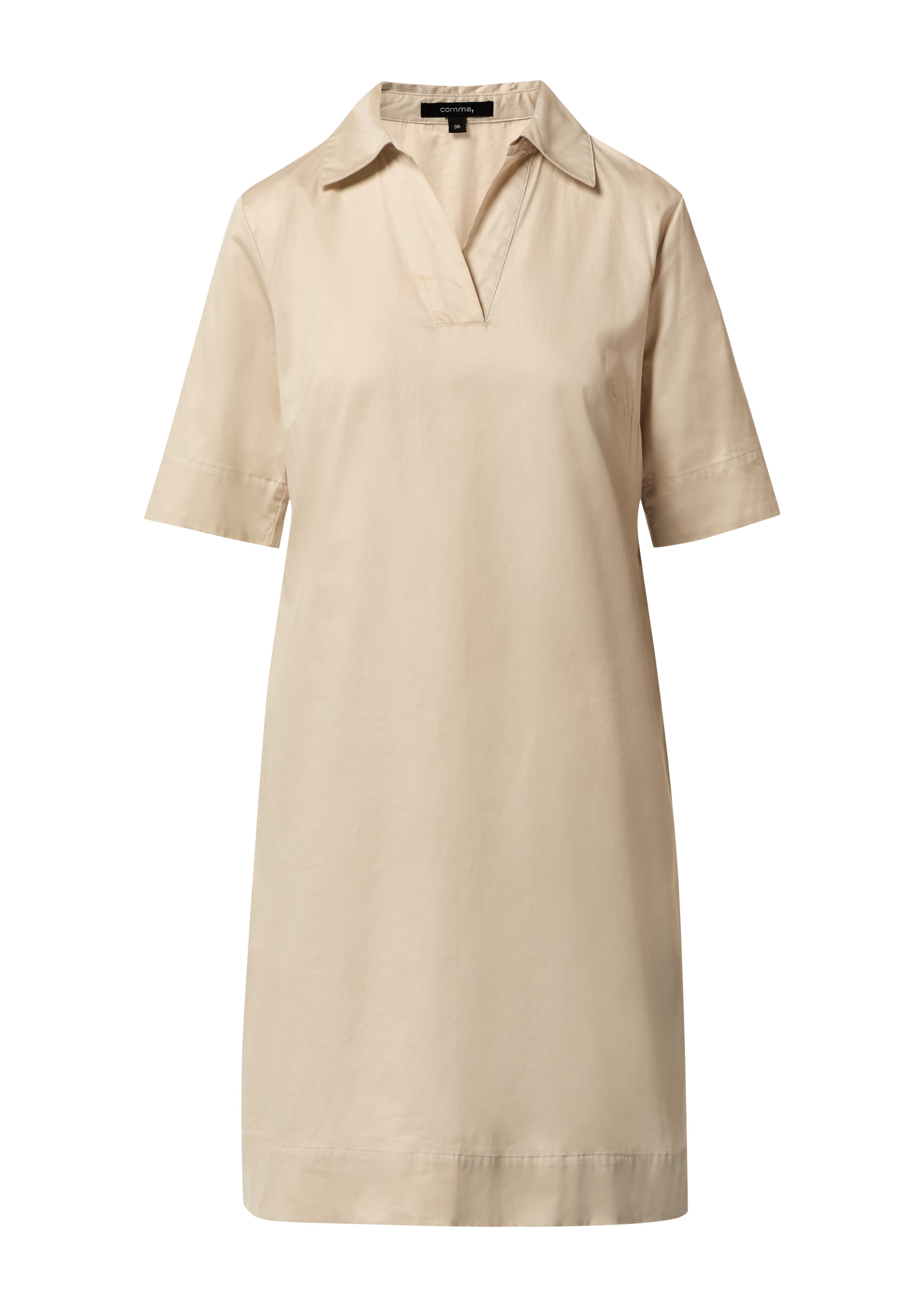 Robe-chemise COMMA en beige : devant
