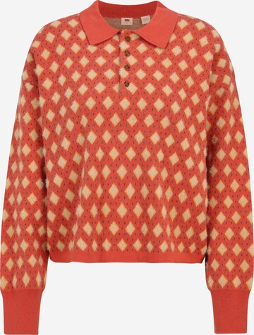 LEVI'S ® Pulover 'Remy Collard Sweater' | oranžna barva: sprednja stran
