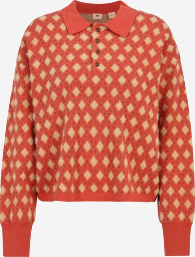 LEVI'S ® Džemperis 'Remy Collard Sweater', krāsa - dzeltens / pasteļdzeltens / tumši zaļš / oranžs, Preces skats