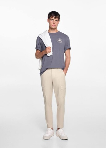 MANGO MAN Regular Hose 'Cargo6' in Beige: Vorderseite