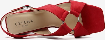 Celena Strap sandal 'Christel' in Red