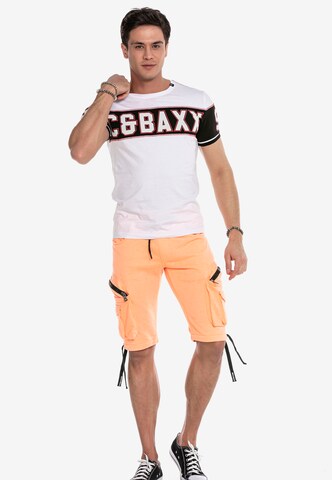 CIPO & BAXX Regular Cargo trousers in Orange