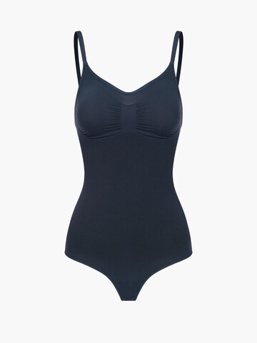 creamy Shapingbody 'Sculpting Shapewear mit String' in Blau: Vorderseite