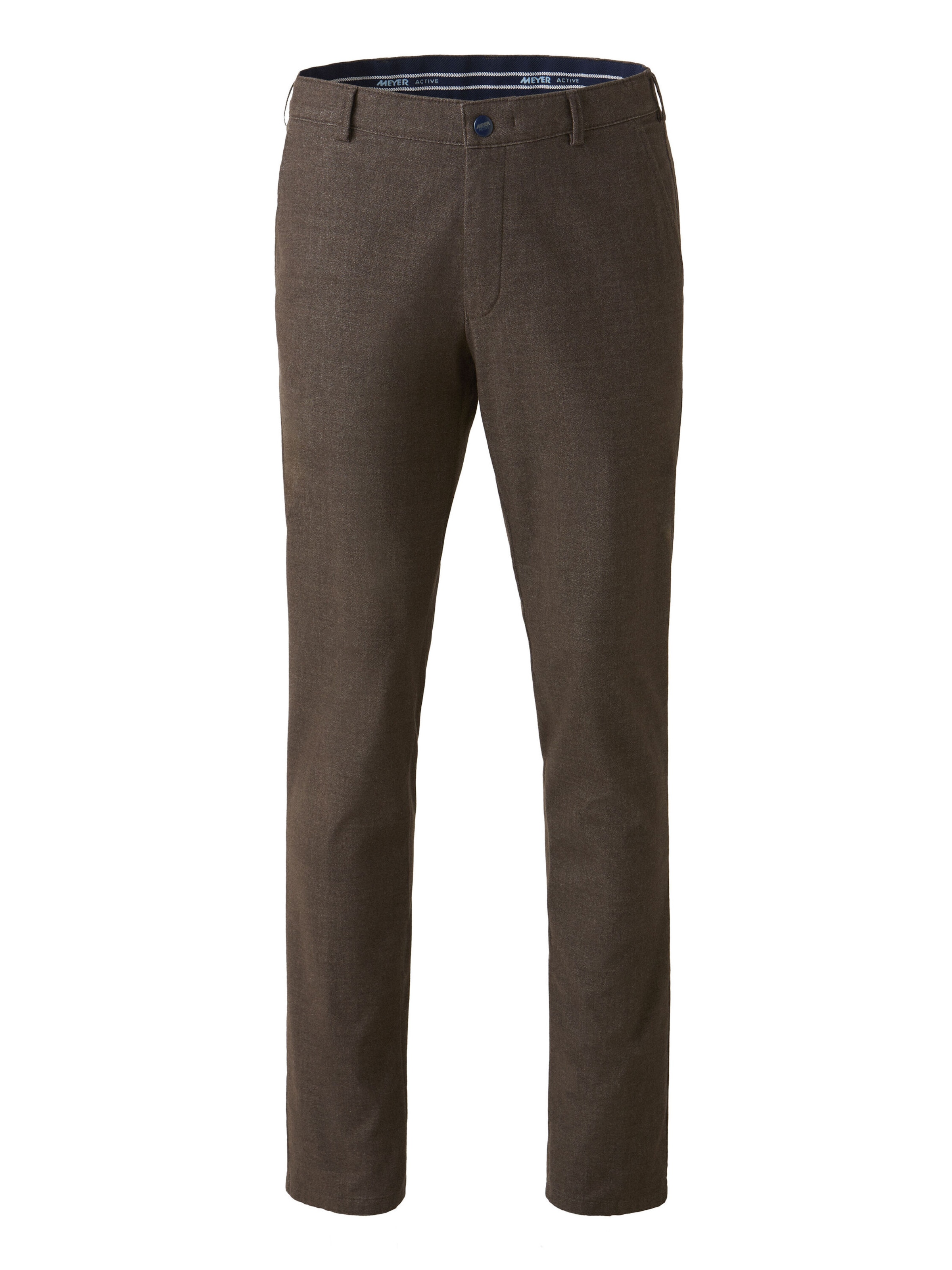 Pantalon chino 'Paris 2-3609' MEYER en marron : devant
