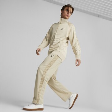 PUMA Sweatvest 'T7 Trend' in Beige: voorkant