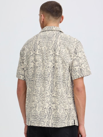 !Solid Comfort fit Button Up Shirt ' SDUtkolt ' in Beige