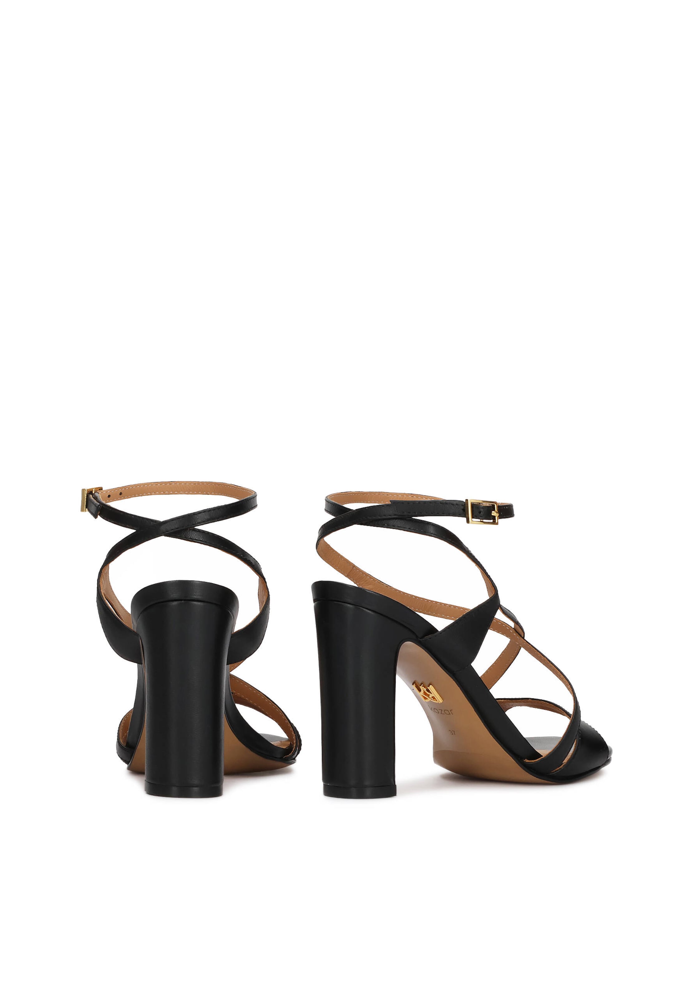 Kazar Strap sandal in Black