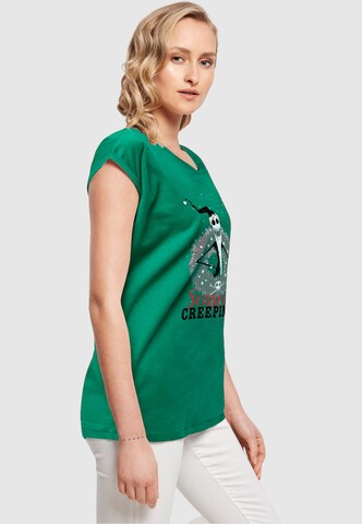 ABSOLUTE CULT Shirt 'The Nightmare Before Christmas - Seasons Creepings Wreath' in Groen