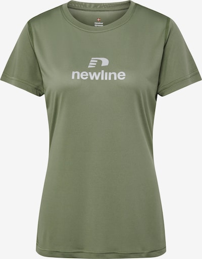 Newline Funktionsshirt 'BEAT' in hellgrau / oliv, Produktansicht