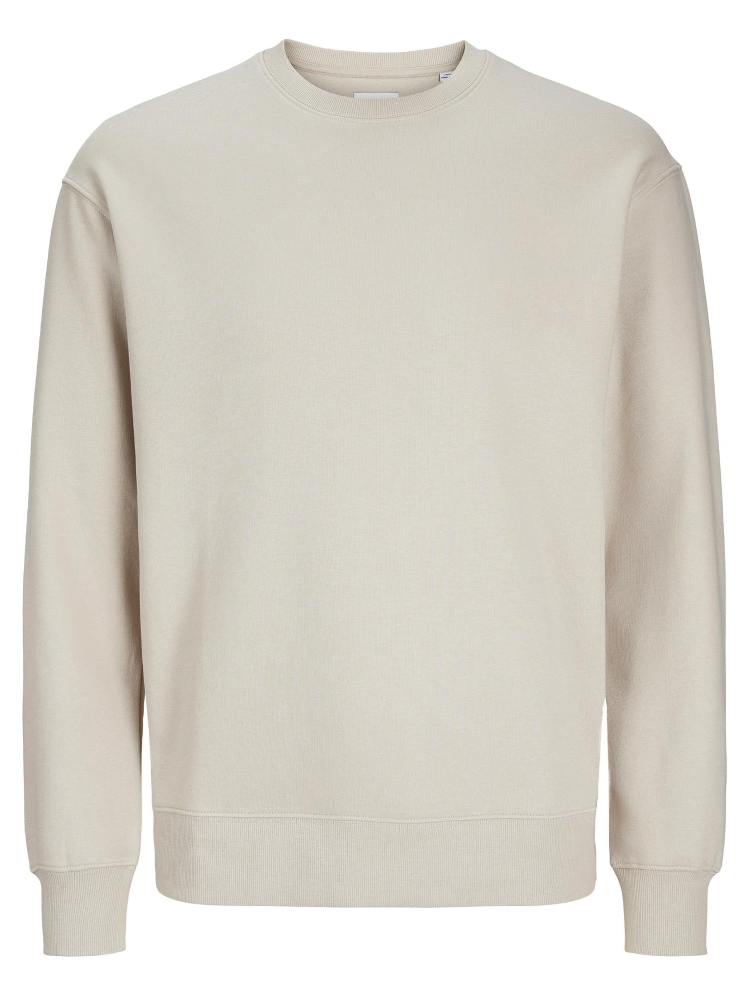 JACK & JONES Sweatshirt 'Star' i hvid: forside