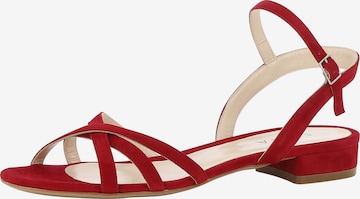 EVITA Strap Sandals 'SALVINA' in Red: front