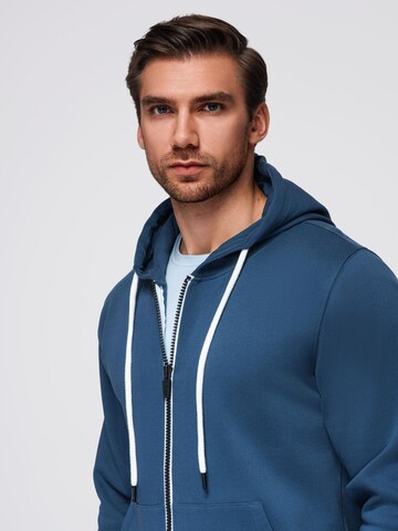 Sweat-shirt Ombre en bleu