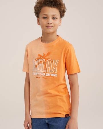 WE Fashion Shirt in Orange: front