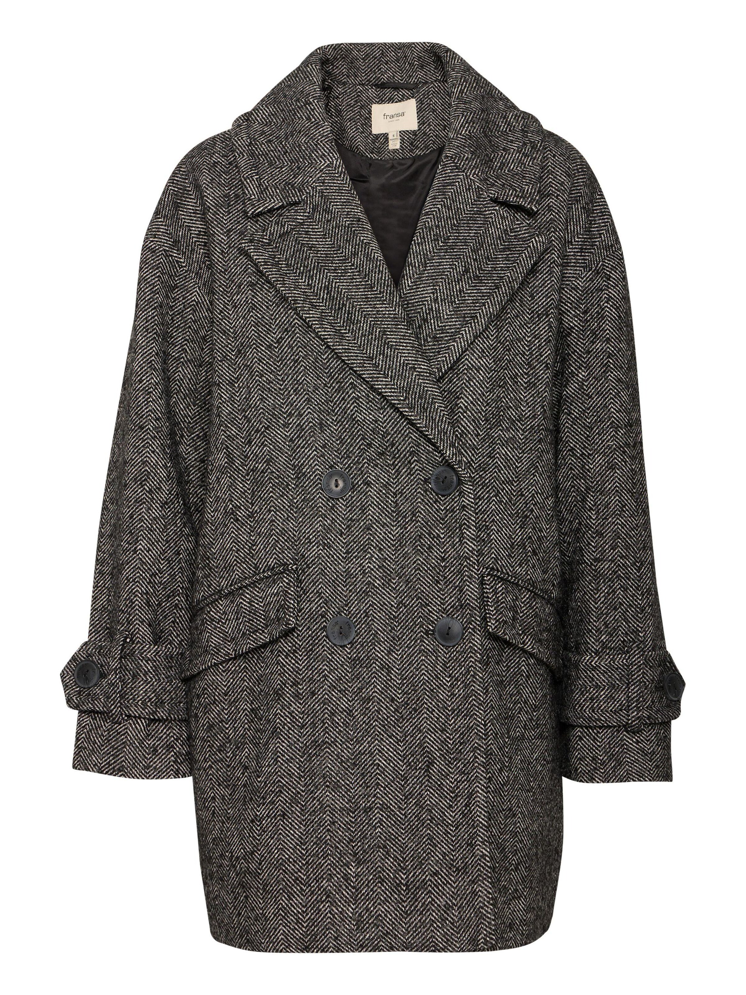 Fransa Jacke 'Mailika' in Grau: Vorderseite