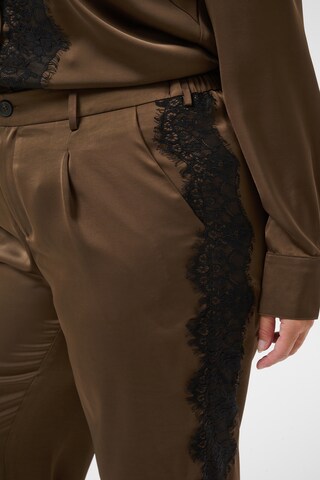 KAFFE CURVE Loosefit Hose 'Thilda' in Braun