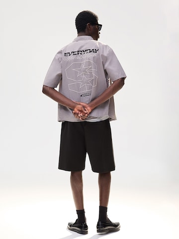 Bershka Bő szár Nadrág - fekete