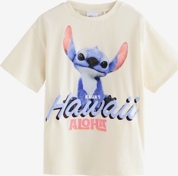 balta Next Marškinėliai 'Disneys Lilo & Stitch': priekis