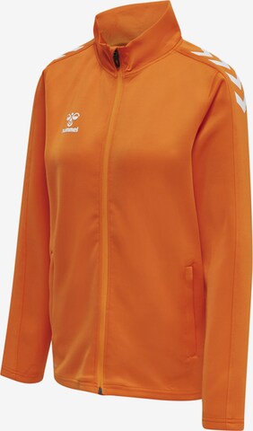 Hummel Athletic Zip-Up Hoodie in Orange