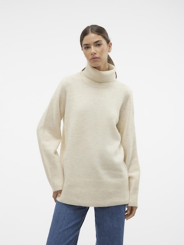 VERO MODA Sweater 'UNIQUE' in Beige: front