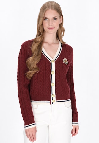 Cardigan DreiMaster Maritim en rouge : devant