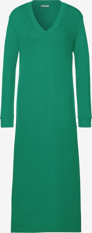 STREET ONE Knitted dress in Green: front