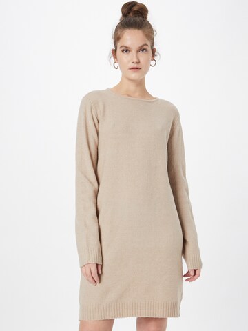Eight2Nine Knitted dress in Beige: front